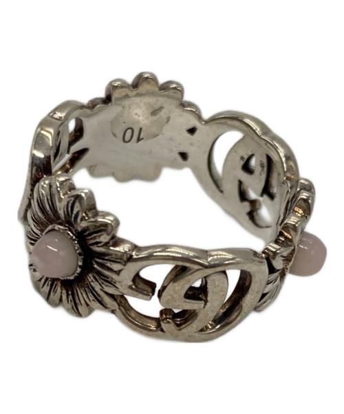 GUCCI（グッチ）GUCCI (グッチ) シルバーリング シルバー×ピンク サイズ:10号の古着・服飾アイテム