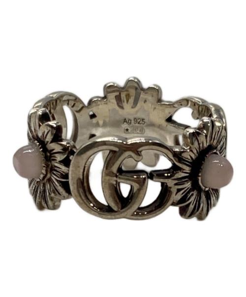 GUCCI（グッチ）GUCCI (グッチ) シルバーリング シルバー×ピンク サイズ:10号の古着・服飾アイテム