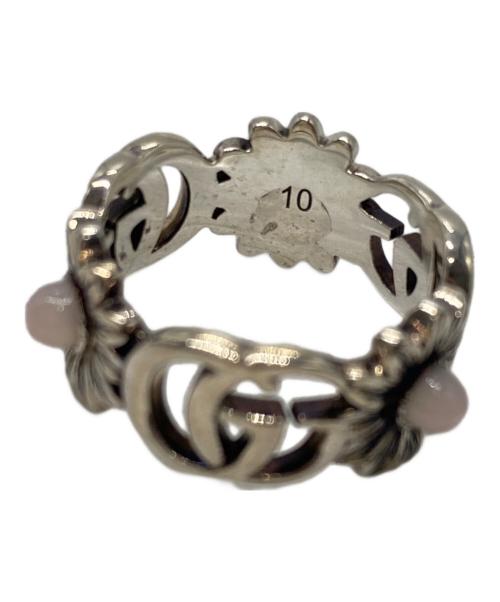 GUCCI（グッチ）GUCCI (グッチ) シルバーリング シルバー×ピンク サイズ:10号の古着・服飾アイテム