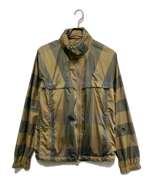 LOUIS VUITTON（ルイ ヴィトン）LOUIS VUITTON (ルイ ヴィトン) ストライプジャケット ブラウン×カーキ サイズ:46の古着・服飾アイテム