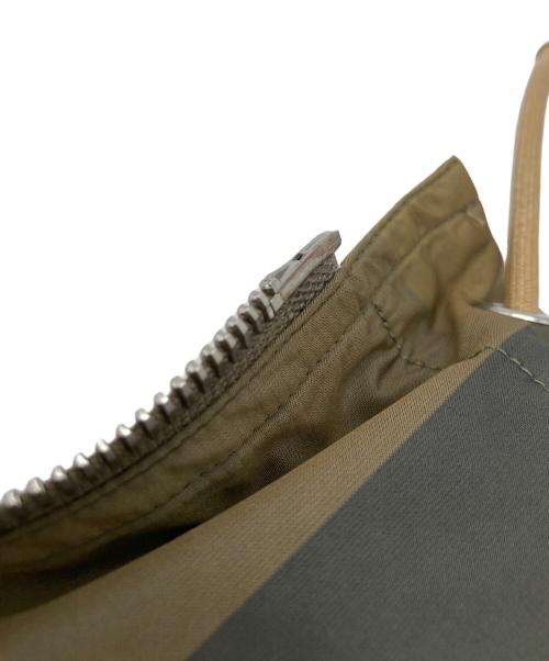 LOUIS VUITTON（ルイ ヴィトン）LOUIS VUITTON (ルイ ヴィトン) ストライプジャケット ブラウン×カーキ サイズ:46の古着・服飾アイテム