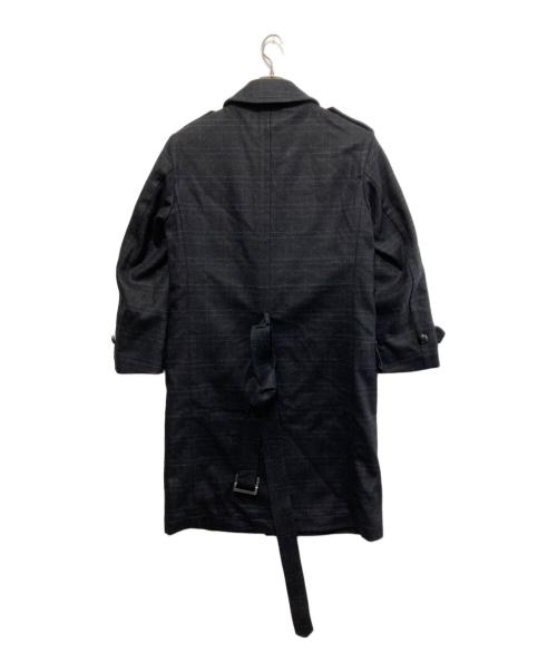 LOUIS VUITTON（ルイ ヴィトン）LOUIS VUITTON (ルイ ヴィトン) チェックコート ネイビー サイズ:46の古着・服飾アイテム