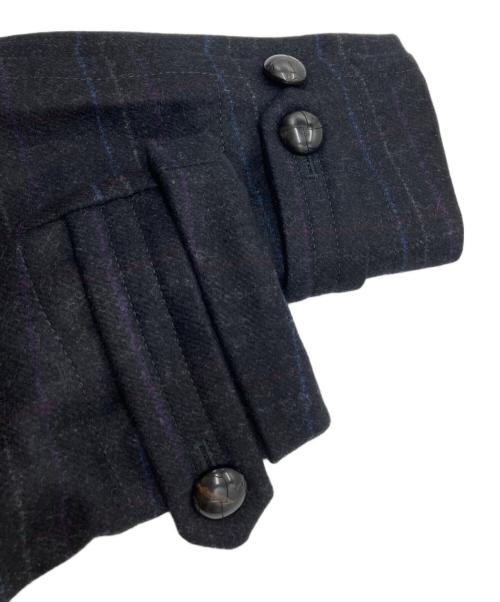 LOUIS VUITTON（ルイ ヴィトン）LOUIS VUITTON (ルイ ヴィトン) チェックコート ネイビー サイズ:46の古着・服飾アイテム