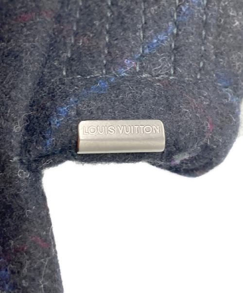 LOUIS VUITTON（ルイ ヴィトン）LOUIS VUITTON (ルイ ヴィトン) チェックコート ネイビー サイズ:46の古着・服飾アイテム