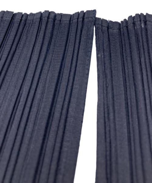 PLEATS PLEASE（プリーツプリーズ）PLEATS PLEASE (プリーツプリーズ) プリーツハイネックカットソー ネイビー サイズ:4の古着・服飾アイテム