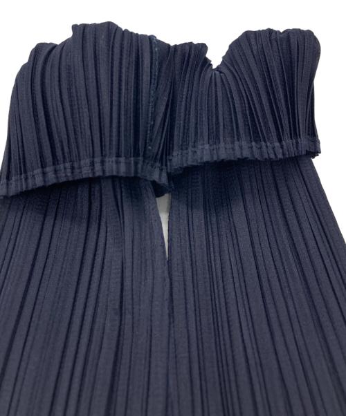 PLEATS PLEASE（プリーツプリーズ）PLEATS PLEASE (プリーツプリーズ) プリーツハイネックカットソー ネイビー サイズ:4の古着・服飾アイテム
