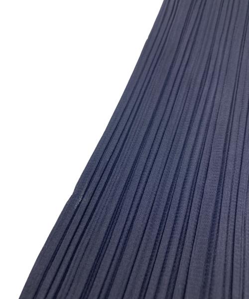 PLEATS PLEASE（プリーツプリーズ）PLEATS PLEASE (プリーツプリーズ) プリーツハイネックカットソー ネイビー サイズ:4の古着・服飾アイテム