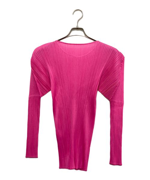 PLEATS PLEASE（プリーツプリーズ）PLEATS PLEASE (プリーツプリーズ) プリーツカットソー ショッキングピンク サイズ:Mの古着・服飾アイテム