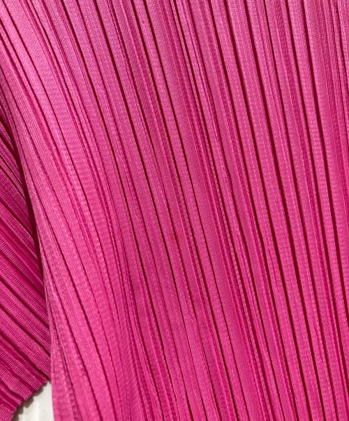 PLEATS PLEASE（プリーツプリーズ）PLEATS PLEASE (プリーツプリーズ) プリーツカットソー ショッキングピンク サイズ:Mの古着・服飾アイテム