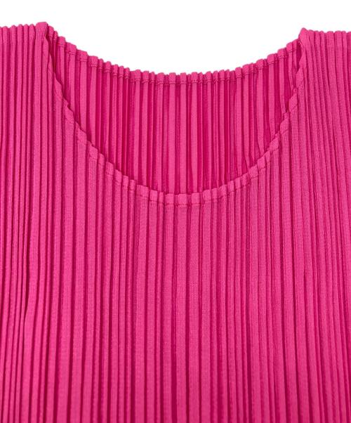 PLEATS PLEASE（プリーツプリーズ）PLEATS PLEASE (プリーツプリーズ) プリーツカットソー ショッキングピンク サイズ:Mの古着・服飾アイテム