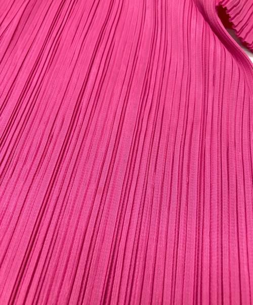 PLEATS PLEASE（プリーツプリーズ）PLEATS PLEASE (プリーツプリーズ) プリーツカットソー ショッキングピンク サイズ:Mの古着・服飾アイテム