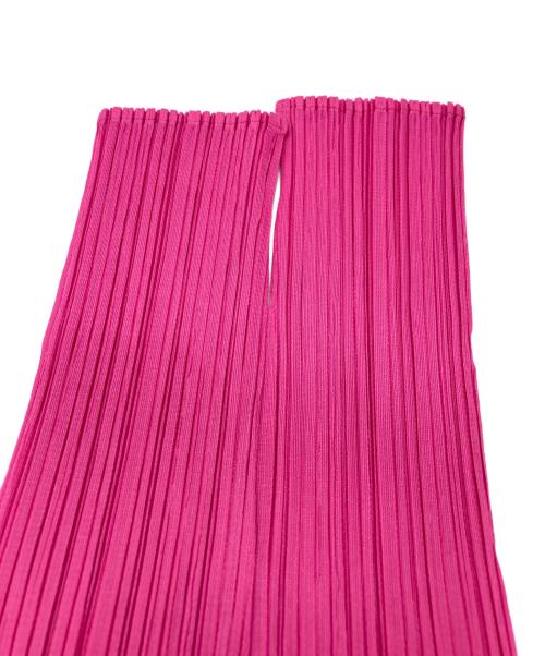 PLEATS PLEASE（プリーツプリーズ）PLEATS PLEASE (プリーツプリーズ) プリーツカットソー ショッキングピンク サイズ:Mの古着・服飾アイテム