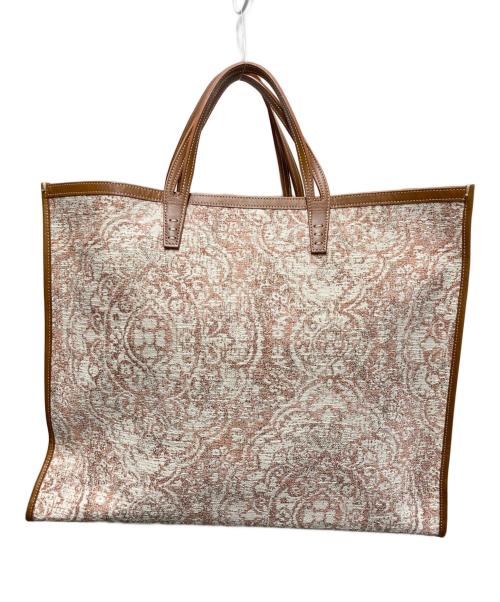 A VACATION（ア ヴァケーション）A VACATION (ア ヴァケーション) TANK PAISLEY/トートバッグ ベージュ×ブラウンの古着・服飾アイテム