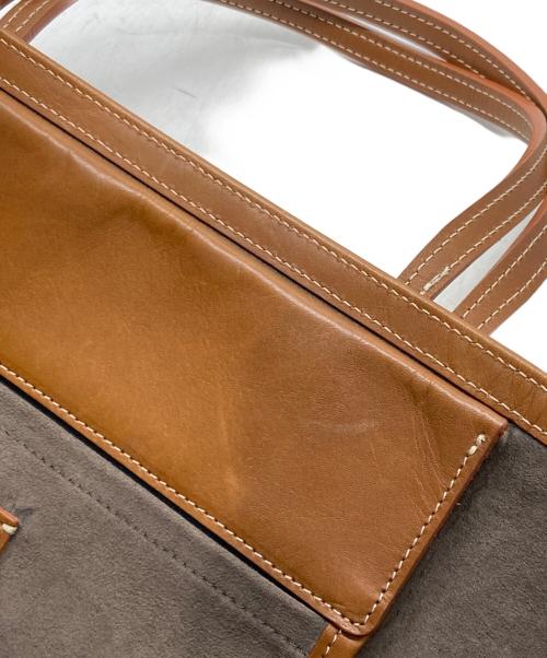 A VACATION（ア ヴァケーション）A VACATION (ア ヴァケーション) TANK PAISLEY/トートバッグ ベージュ×ブラウンの古着・服飾アイテム