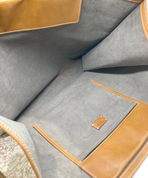 A VACATION（ア ヴァケーション）A VACATION (ア ヴァケーション) TANK PAISLEY/トートバッグ ベージュ×ブラウンの古着・服飾アイテム