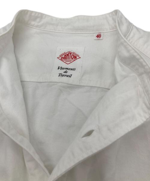 DANTON（ダントン）DANTON (ダントン) オックスフォードバンドカラーシャツ ホワイト サイズ:40の古着・服飾アイテム