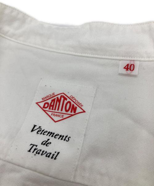 DANTON（ダントン）DANTON (ダントン) オックスフォードバンドカラーシャツ ホワイト サイズ:40の古着・服飾アイテム