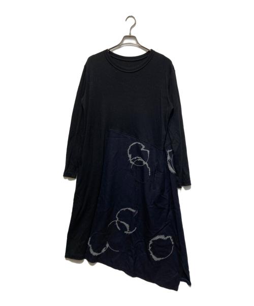 Y's（ワイズ）Y's (ワイズ) ウール刺繍ワンピース ブラック サイズ:1の古着・服飾アイテム