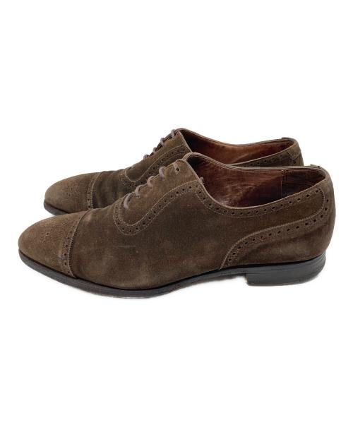 Crockett & Jones（クロケット＆ジョーンズ）Crockett & Jones (クロケット＆ジョーンズ) スウェードストレートチップシューズ ブラウン サイズ:-の古着・服飾アイテム