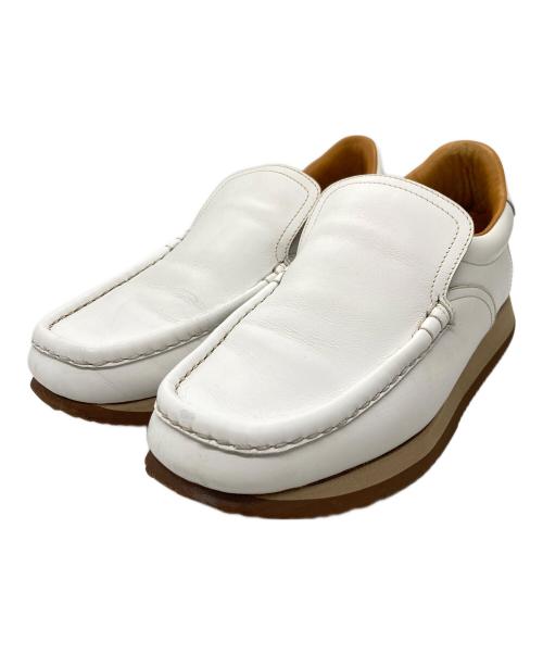 HERMES（エルメス）HERMES (エルメス) スリッポン ホワイト サイズ:361/2の古着・服飾アイテム
