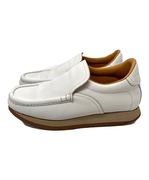HERMES（エルメス）HERMES (エルメス) スリッポン ホワイト サイズ:361/2の古着・服飾アイテム