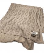 HERMESエルメス）の古着「シェーヌダンクル柄ジャガードストール」｜ベージュ