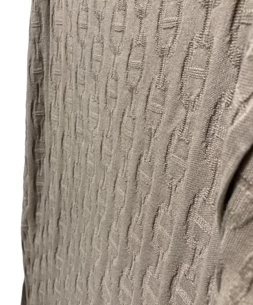 HERMES（エルメス）HERMES (エルメス) シェーヌダンクル柄ジャガードストール ベージュの古着・服飾アイテム