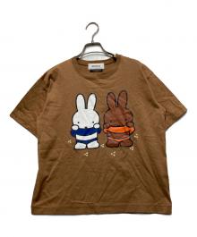 MUVEIL（ミュベール）の古着「ミッフィーコラボプリントTシャツ」｜ブラウン