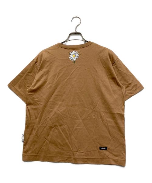 MUVEIL（ミュベール）MUVEIL (ミュベール) ミッフィーコラボプリントTシャツ ブラウン サイズ:40の古着・服飾アイテム