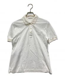 PRADA（プラダ）の古着「ポロシャツ/三角プレート/Tシャツ」｜ホワイト