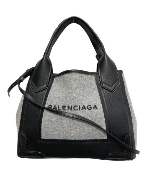 BALENCIAGA（バレンシアガ）BALENCIAGA (バレンシアガ) NAVY CABAS XS グレーの古着・服飾アイテム
