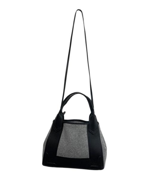 BALENCIAGA（バレンシアガ）BALENCIAGA (バレンシアガ) NAVY CABAS XS グレーの古着・服飾アイテム