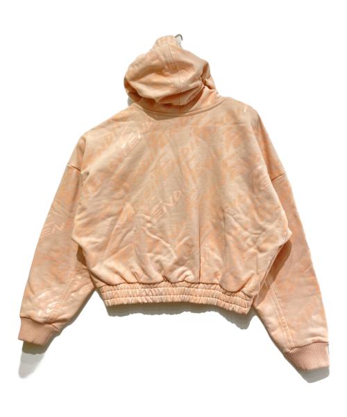 FENDI（フェンディ）FENDI (フェンディ) 22SS ロゴ総柄クロップドパーカー ピンク サイズ:38の古着・服飾アイテム