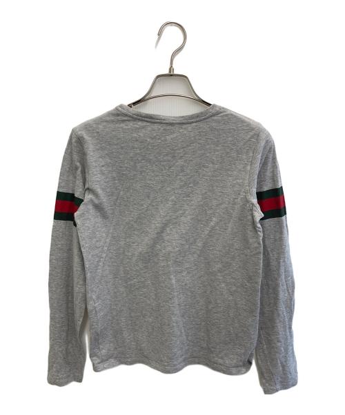 GUCCI（グッチ）GUCCI (グッチ) シェリーラインカットソー グレー サイズ:12の古着・服飾アイテム