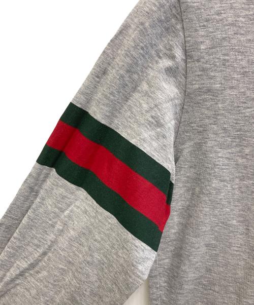 GUCCI（グッチ）GUCCI (グッチ) シェリーラインカットソー グレー サイズ:12の古着・服飾アイテム