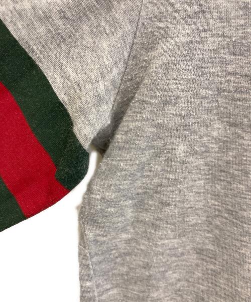 GUCCI（グッチ）GUCCI (グッチ) シェリーラインカットソー グレー サイズ:12の古着・服飾アイテム