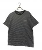 A.P.C.アーペーセー）の古着「ボーダーカットソー」｜ブラック×ホワイト