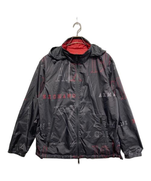 ARMANI EXCHANGE（アルマーニ エクスチェンジ）ARMANI EXCHANGE (アルマーニ エクスチェンジ) リバーシブルナイロンジャケット ブラック サイズ:Lの古着・服飾アイテム