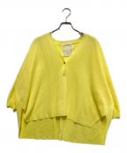 BEARDSLEYビアズリー）の古着「さらっとカーディガン」｜イエロー