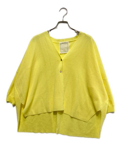 BEARDSLEY（ビアズリー）BEARDSLEY (ビアズリー) さらっとカーディガン イエロー サイズ:freeの古着・服飾アイテム