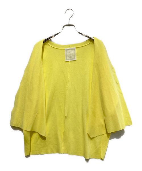 BEARDSLEY（ビアズリー）BEARDSLEY (ビアズリー) さらっとカーディガン イエロー サイズ:freeの古着・服飾アイテム