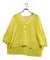 BEARDSLEY（ビアズリー）の古着「さらっとカーディガン」｜イエロー