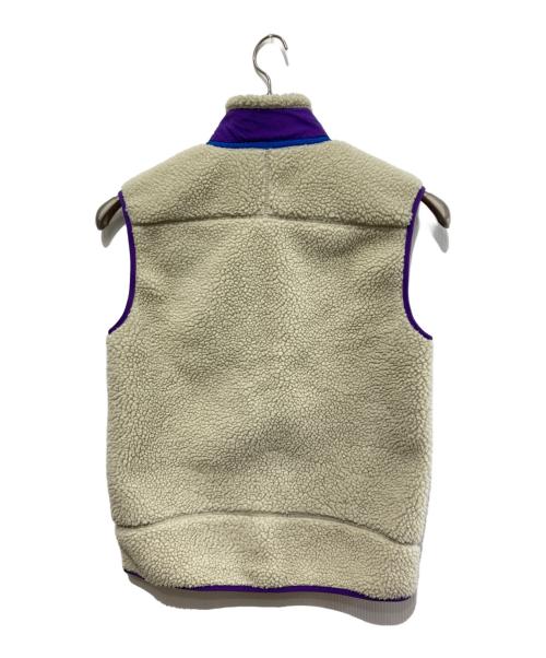 Patagonia（パタゴニア）Patagonia (パタゴニア) M's Classic Retro-X Vest/ベスト ベージュ×パープル サイズ:Mの古着・服飾アイテム