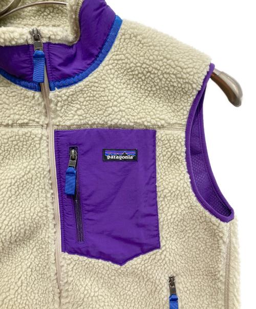 Patagonia（パタゴニア）Patagonia (パタゴニア) M's Classic Retro-X Vest/ベスト ベージュ×パープル サイズ:Mの古着・服飾アイテム