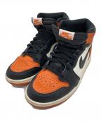 NIKEナイキ）の古着「AIR JORDAN 1 RETRO HIGH OG SHATTERED BACKBOARD」｜ブラック×オレンジ