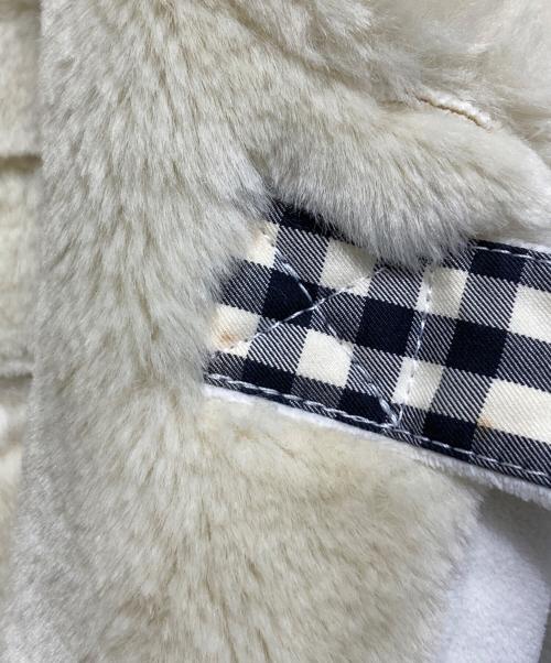 BURBERRY BLACK LABEL（バーバリーブラックレーベル）BURBERRY BLACK LABEL (バーバリーブラックレーベル) フェイクムートンコート ホワイト サイズ:Mの古着・服飾アイテム