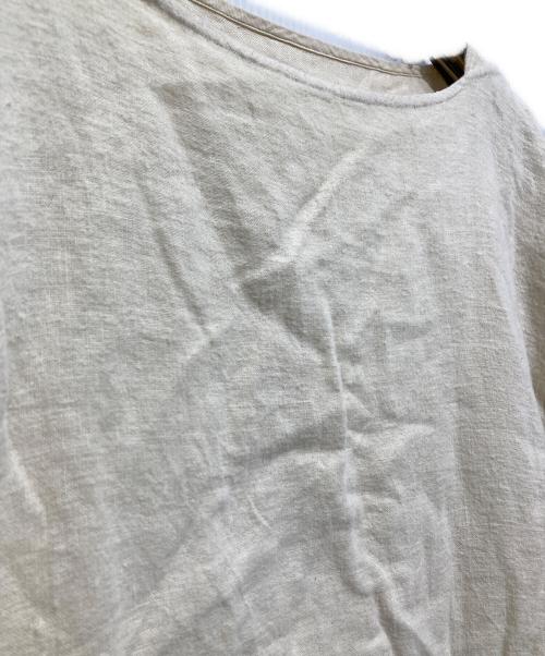 nest Robe（ネストローブ）nest Robe (ネストローブ) 起毛リネンドルマンワンピース ベージュ サイズ:freeの古着・服飾アイテム