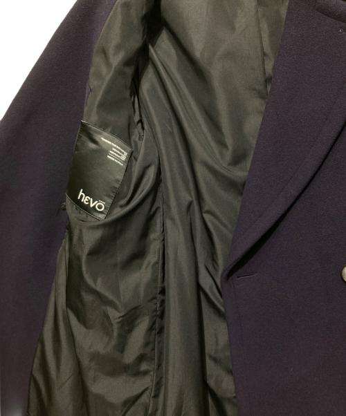 HEVO（イーヴォ）HEVO (イーヴォ) ウールコート ネイビー サイズ:44の古着・服飾アイテム