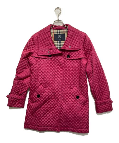 BURBERRY LONDON（バーバリーロンドン）BURBERRY LONDON (バーバリーロンドン) キルティングダウンコート ショッキングピンク サイズ:42の古着・服飾アイテム