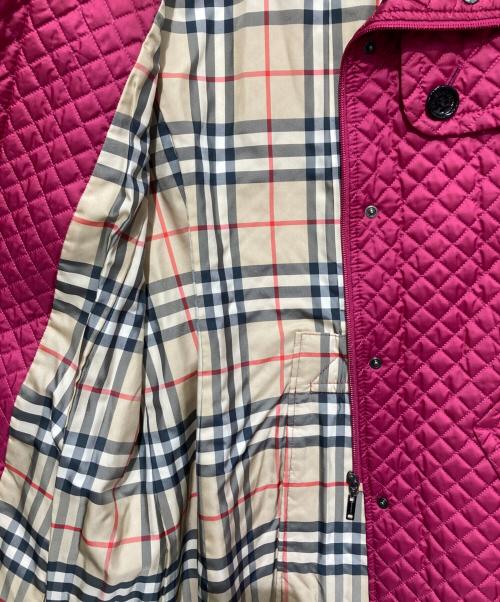 BURBERRY LONDON（バーバリーロンドン）BURBERRY LONDON (バーバリーロンドン) キルティングダウンコート ショッキングピンク サイズ:42の古着・服飾アイテム